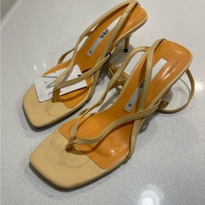 Heeled Sandals with Thin Straps